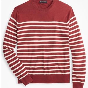 Brooks brothers red strip sweater